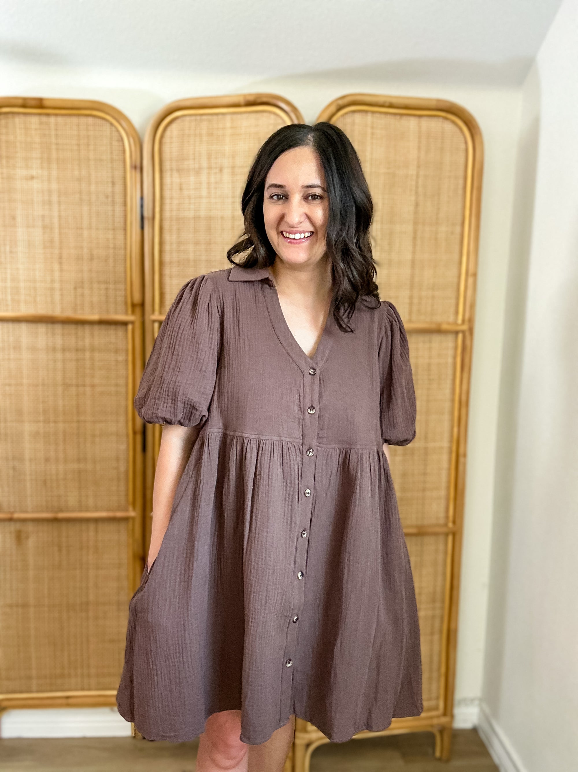 Mikarose Cheyenne Dress | Bitter Chocolate