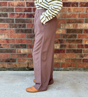 O'Neill Rowan Linen Blend Pants | Deep Taupe