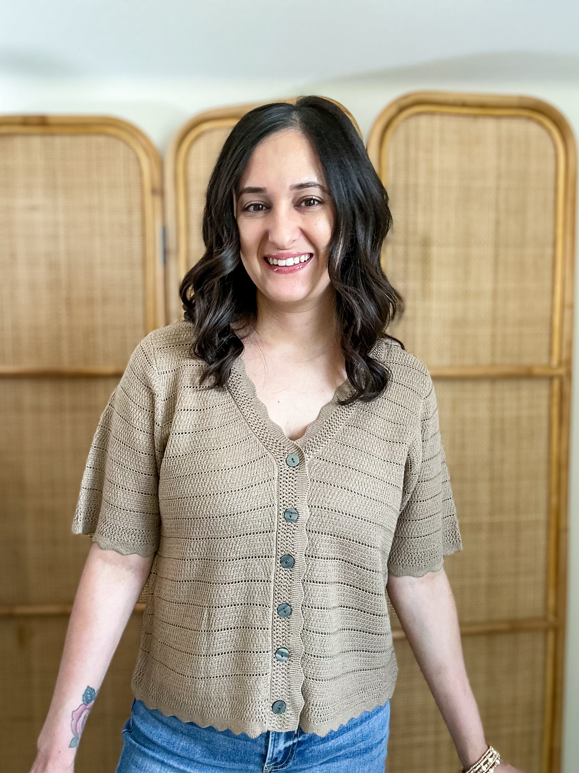 Magnolia Button Sweater Top