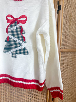 Plaid Tree Sweater