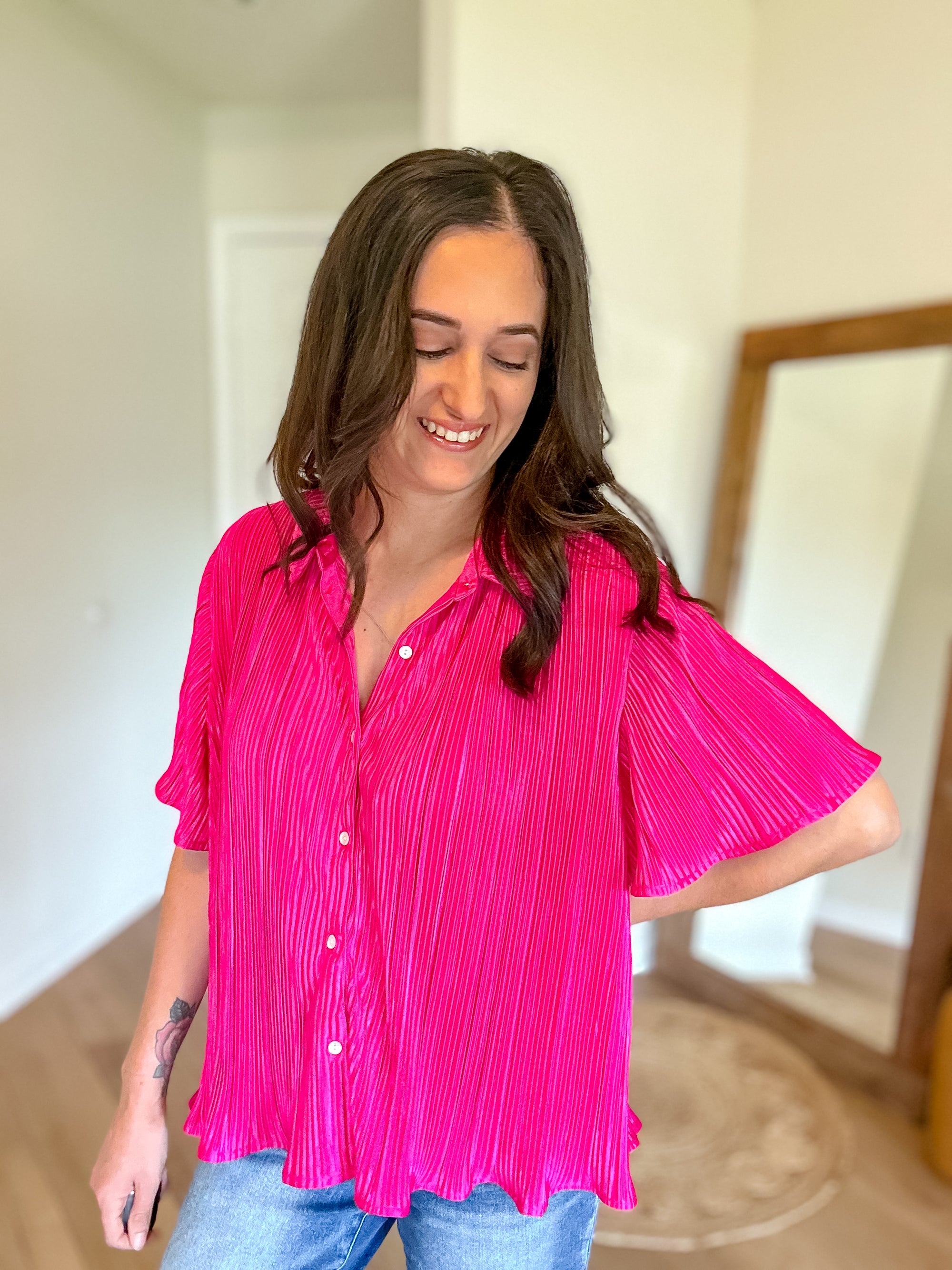 Wishlist Lou Top | Hot Pink