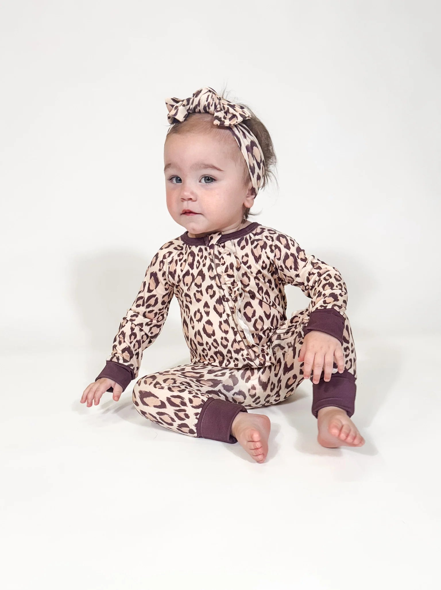 Goosies Zip Pajamas - Classic Leopard