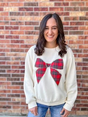 Christmas Bow Sweatshirt