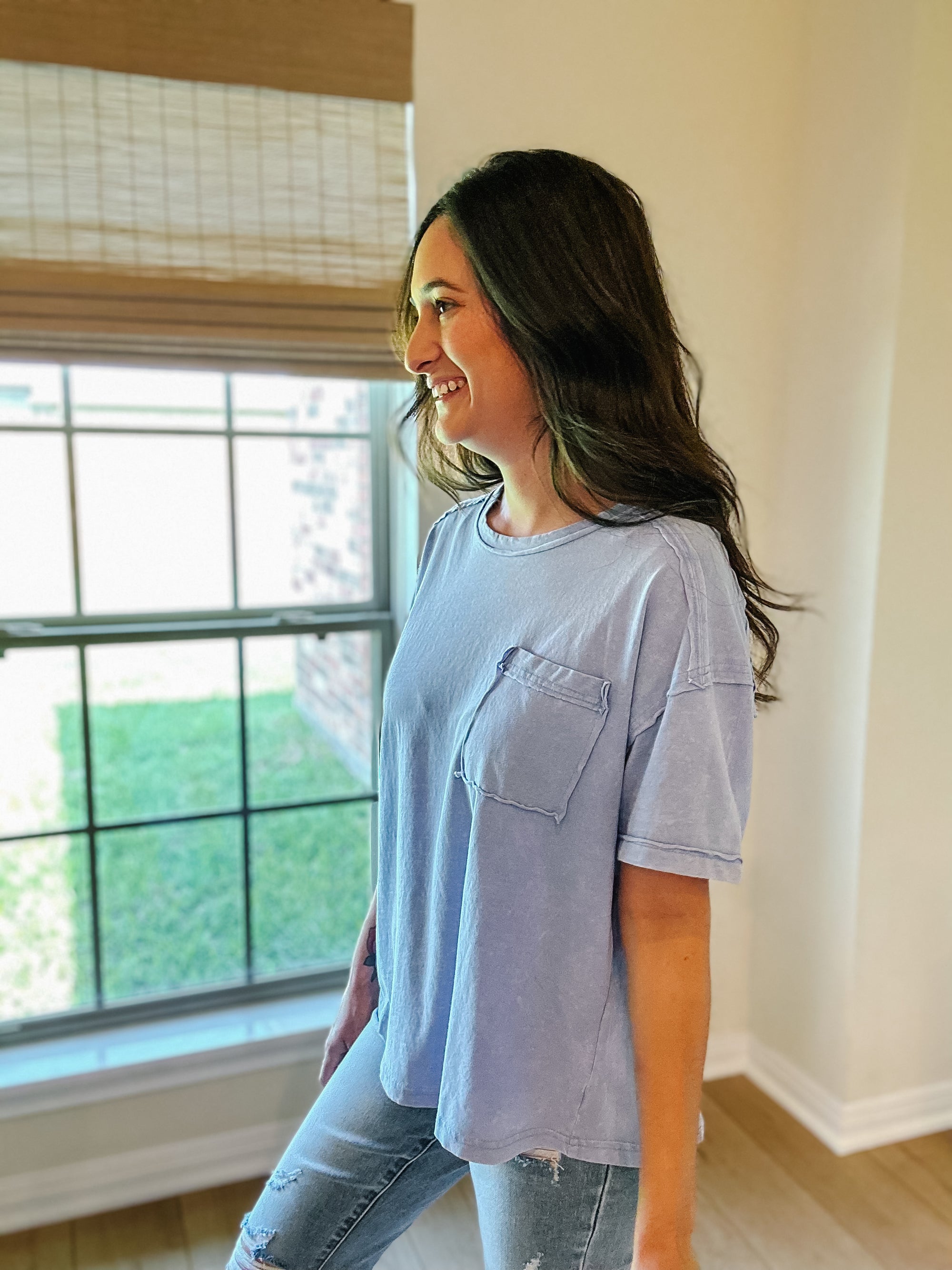 Keely Top | Blue