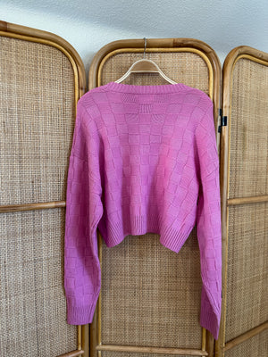 Cali Sweater | Rose Pink