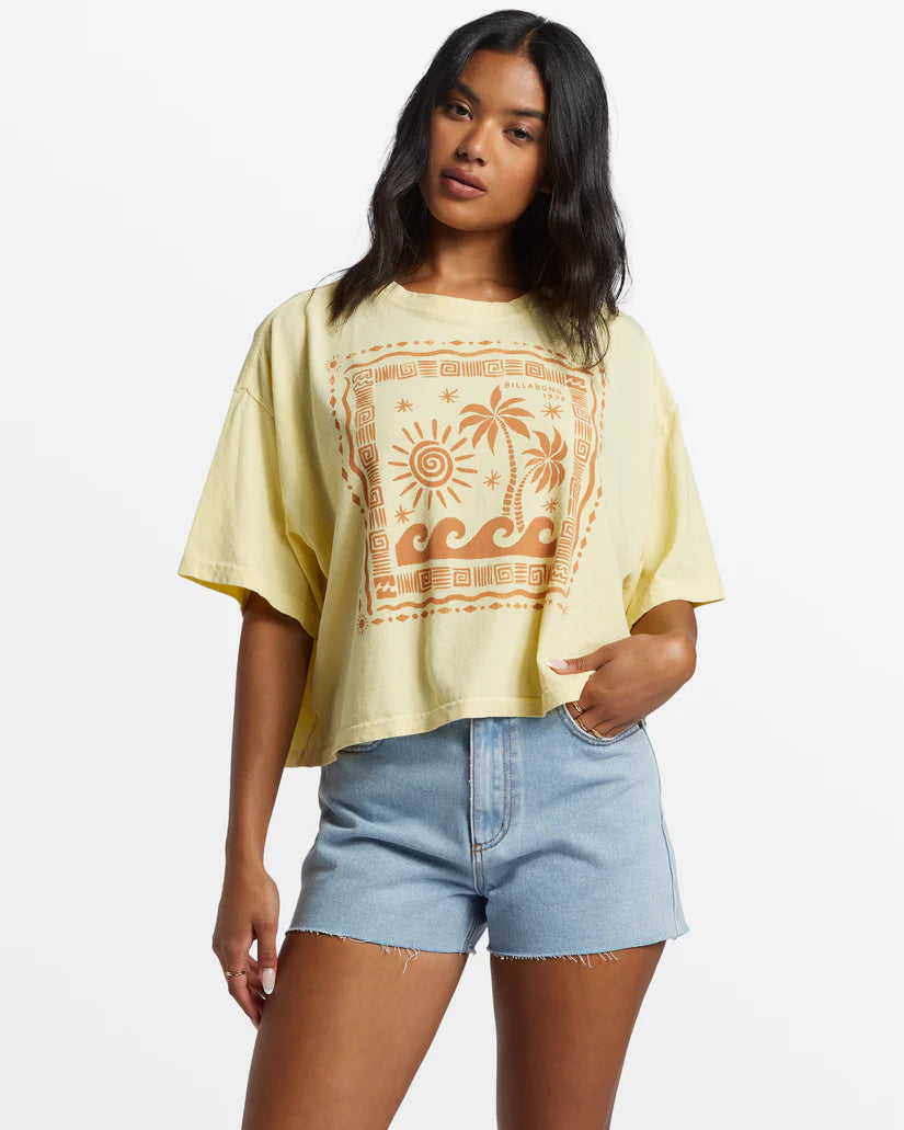 Billabong Better Together Cropped Oversized Tee