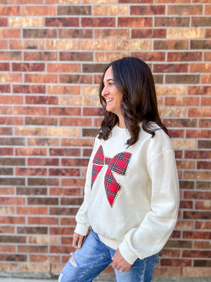 Christmas Bow Sweatshirt