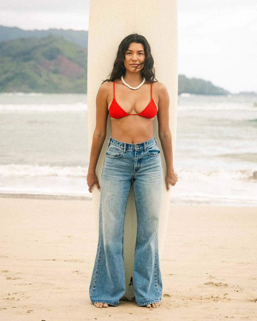 Billabong Free Fall Flare Denim | Atlantic Deep