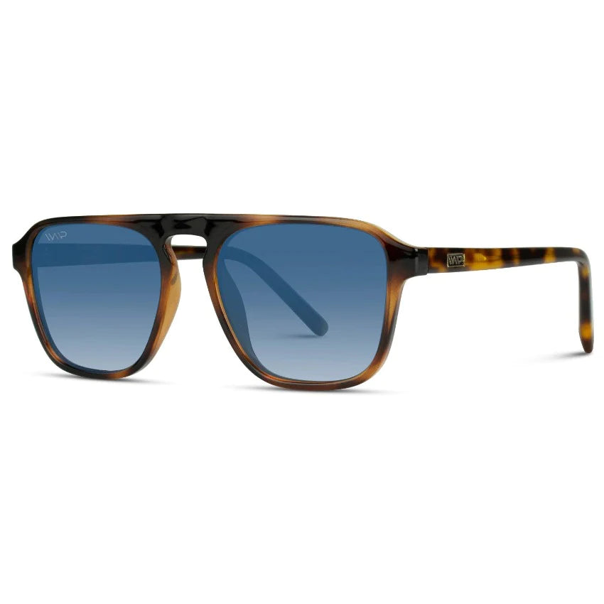 Wear Me Pro Emerson Sunglasses | Whiskey Brown Frame / Blue Gradient Lens