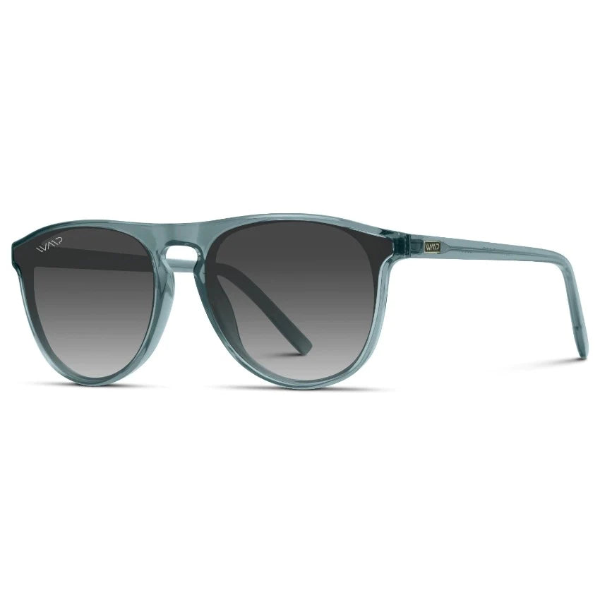 Wear Me Pro Prescott Sunglasses | Crystal Blue / Gradient Black Lens