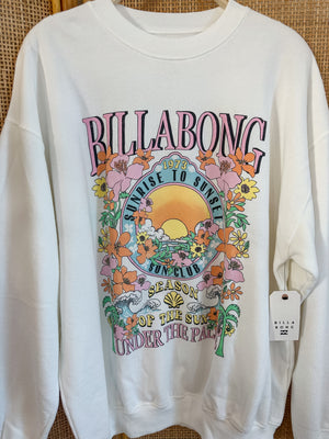 Billabong Ride In Oversized Sweatshirt | Salt Crystal