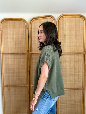 Sunny Fall Day Top | Olive
