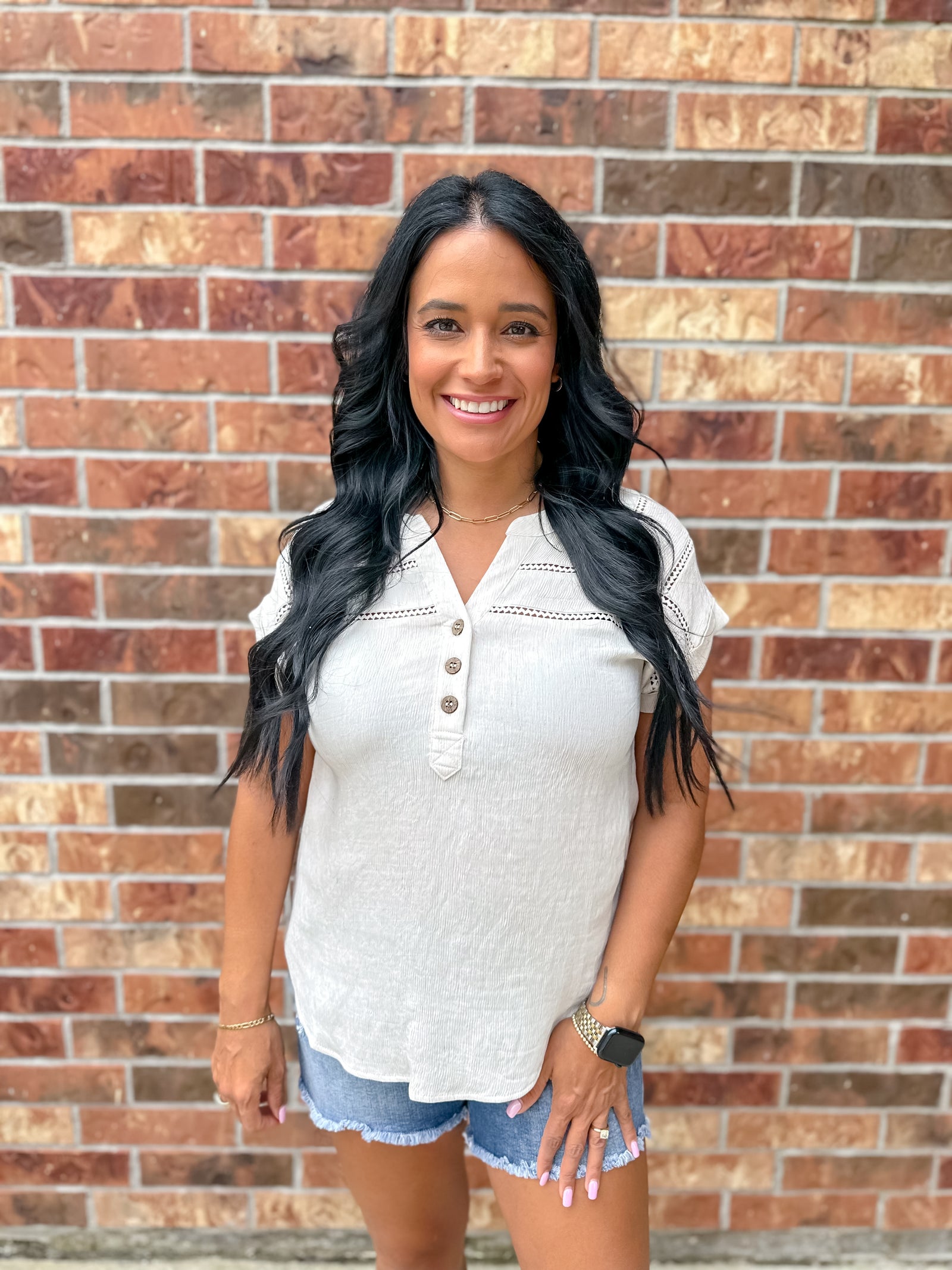 Rustic Top | Cream