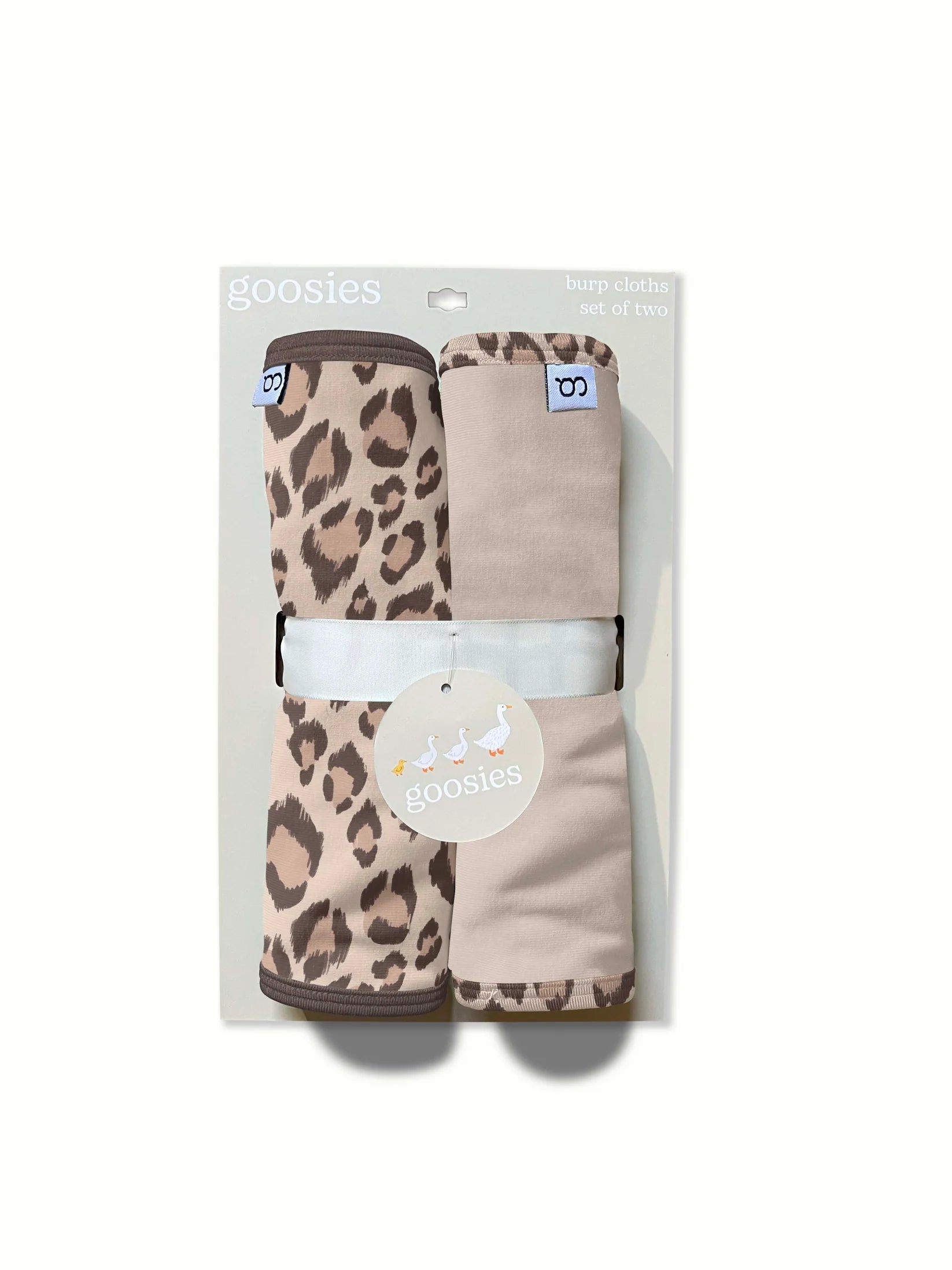 Goosies Burp Cloth Set - Classic Leopard
