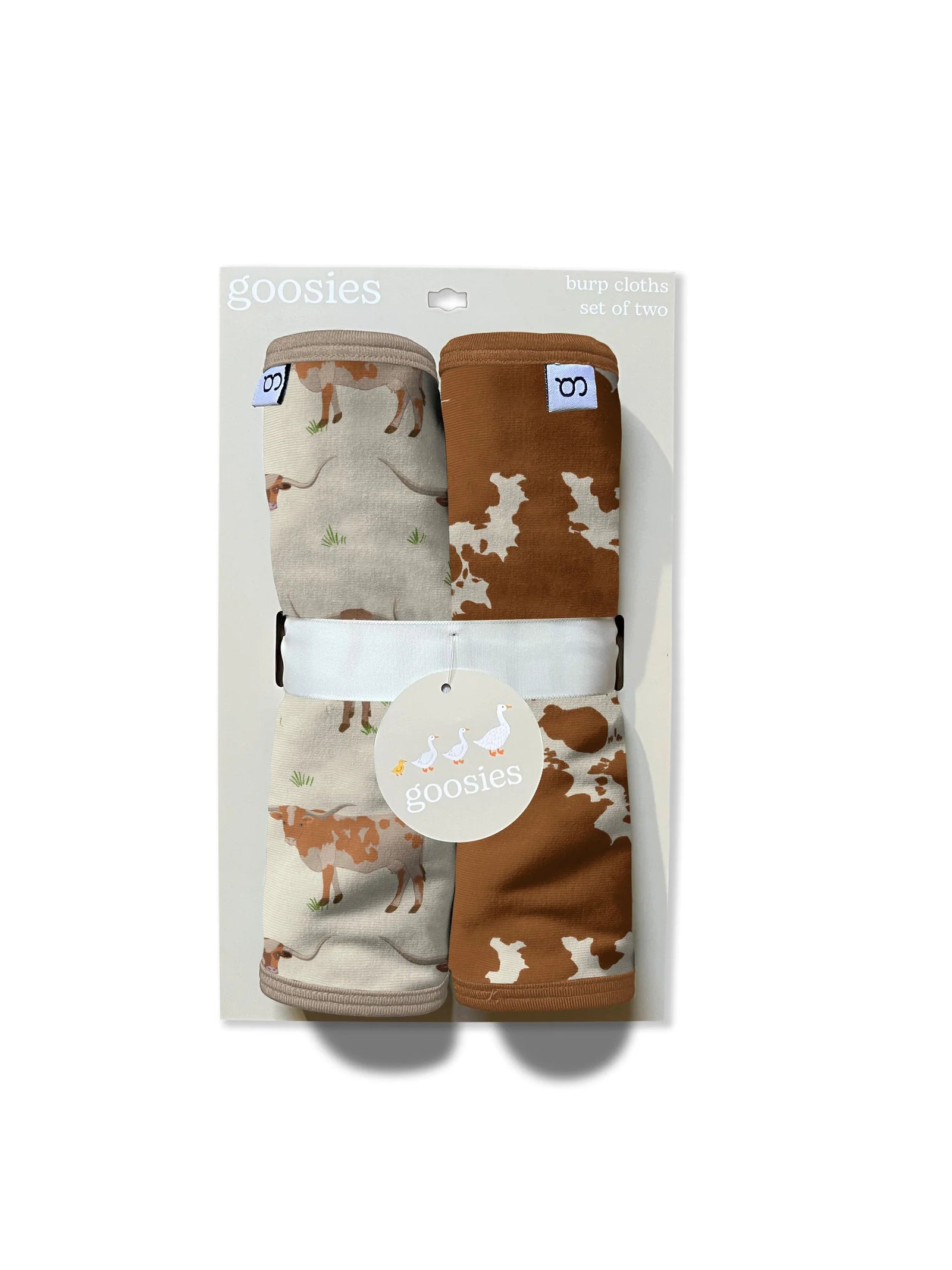 Goosies Burp Cloth Set - Longhorns