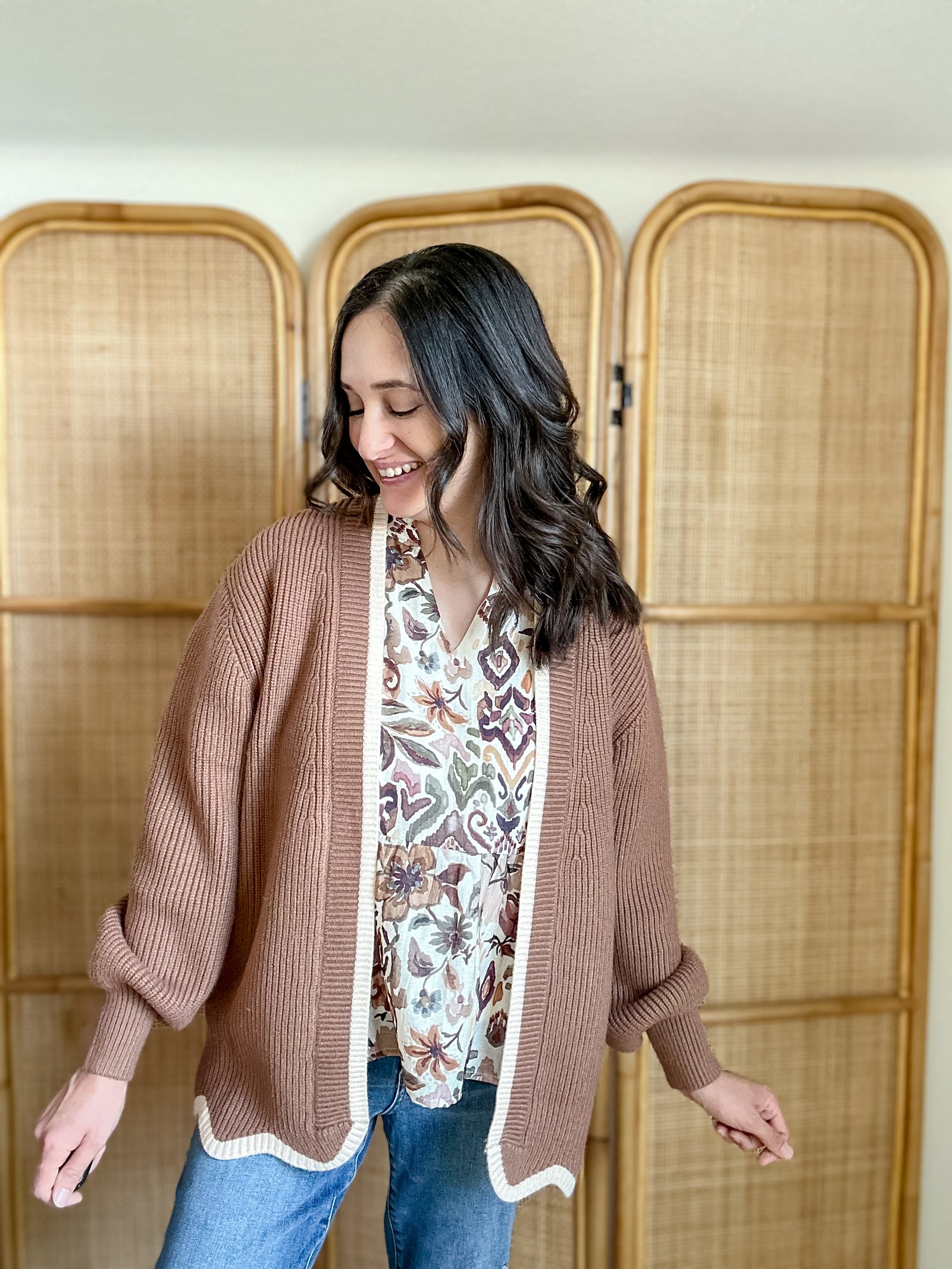 Fall Scalloped Cardigan