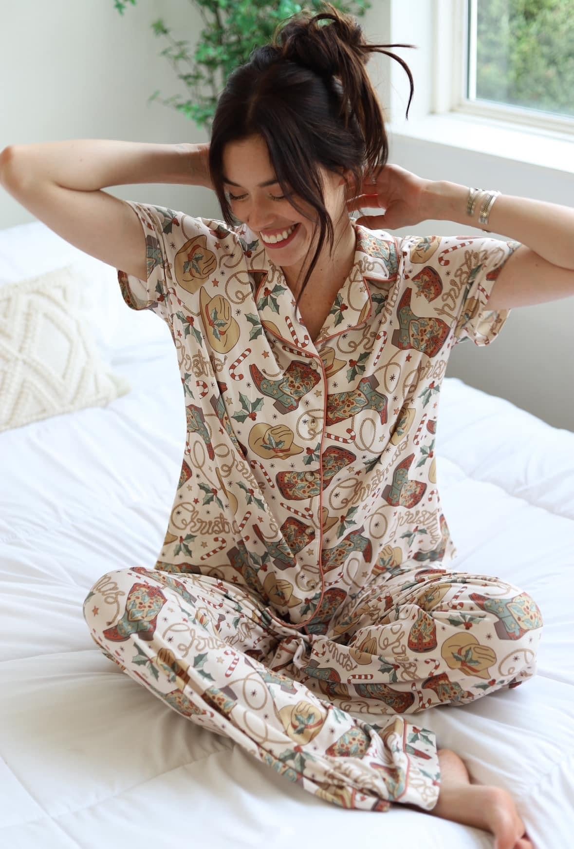 Western Christmas Pajama Set