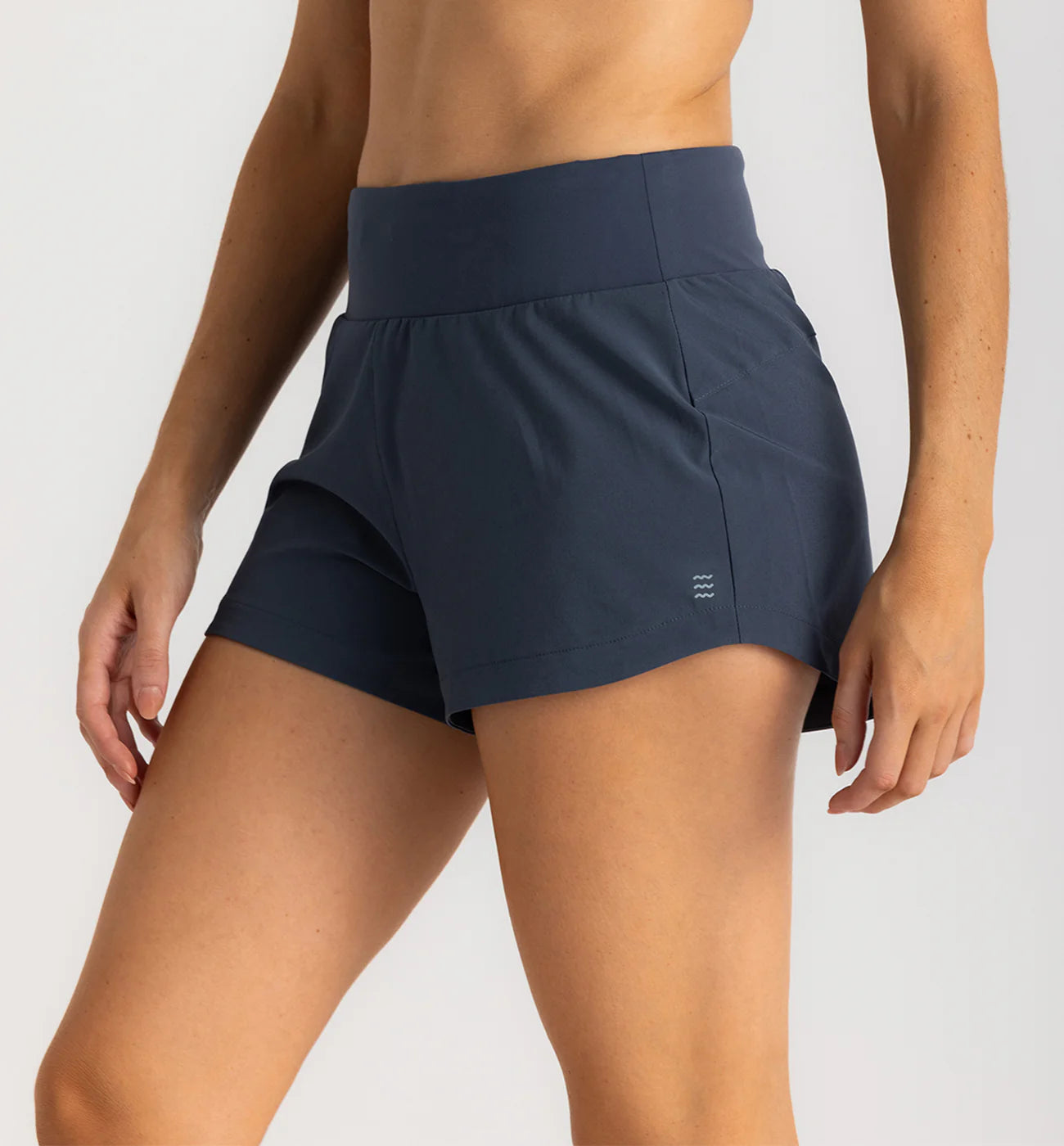 Free Fly Women's Bamboo-Lined Active Breeze Short | 3" | Blue Dusk II