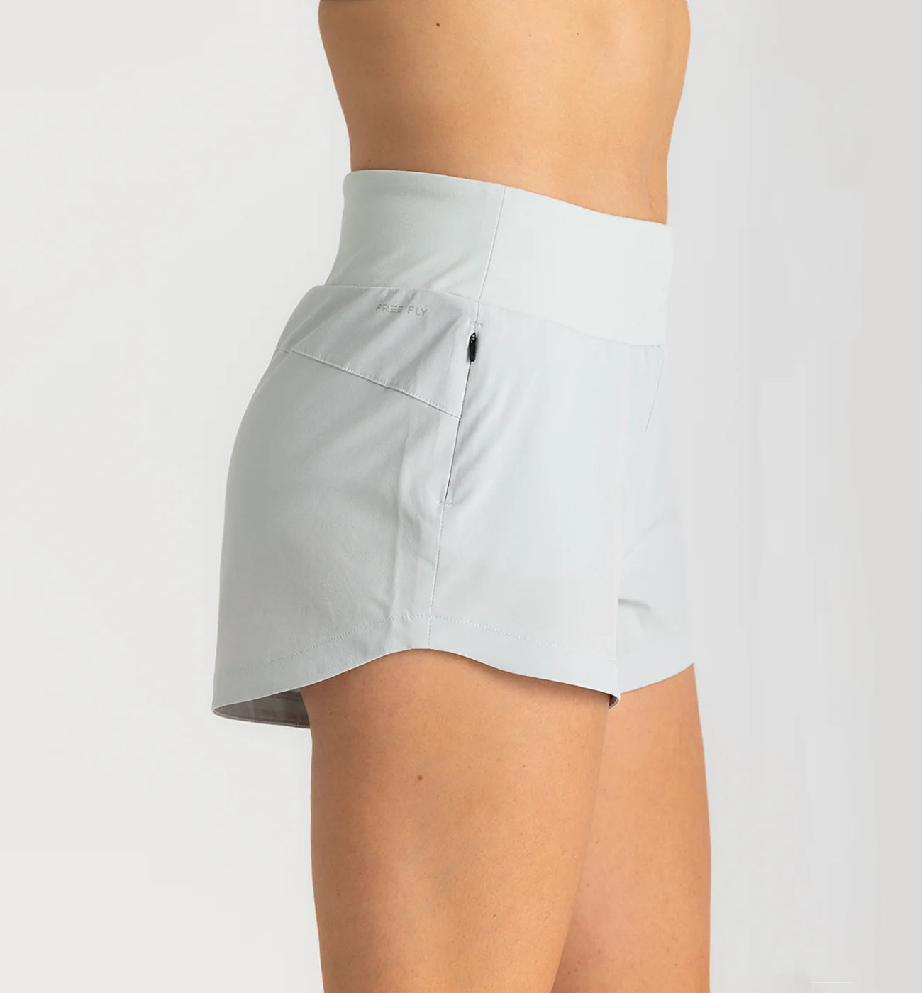 Free Fly Women's Bamboo-Lined Active Breeze Short | 3" | Sky Gray