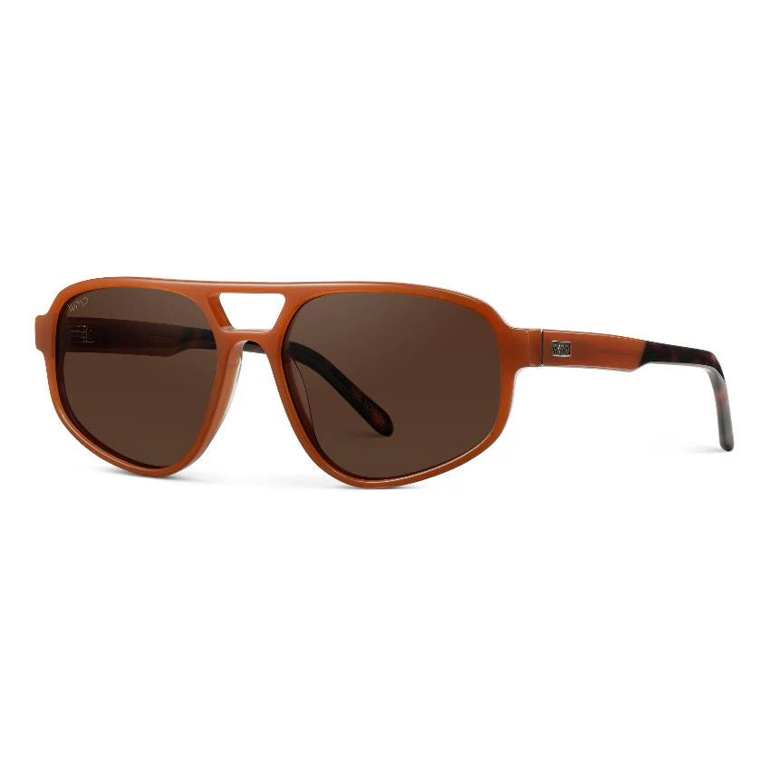 Wear Me Pro Brooklyn Polarized Sunglasses | Milky Rust Tortoise / Brown
