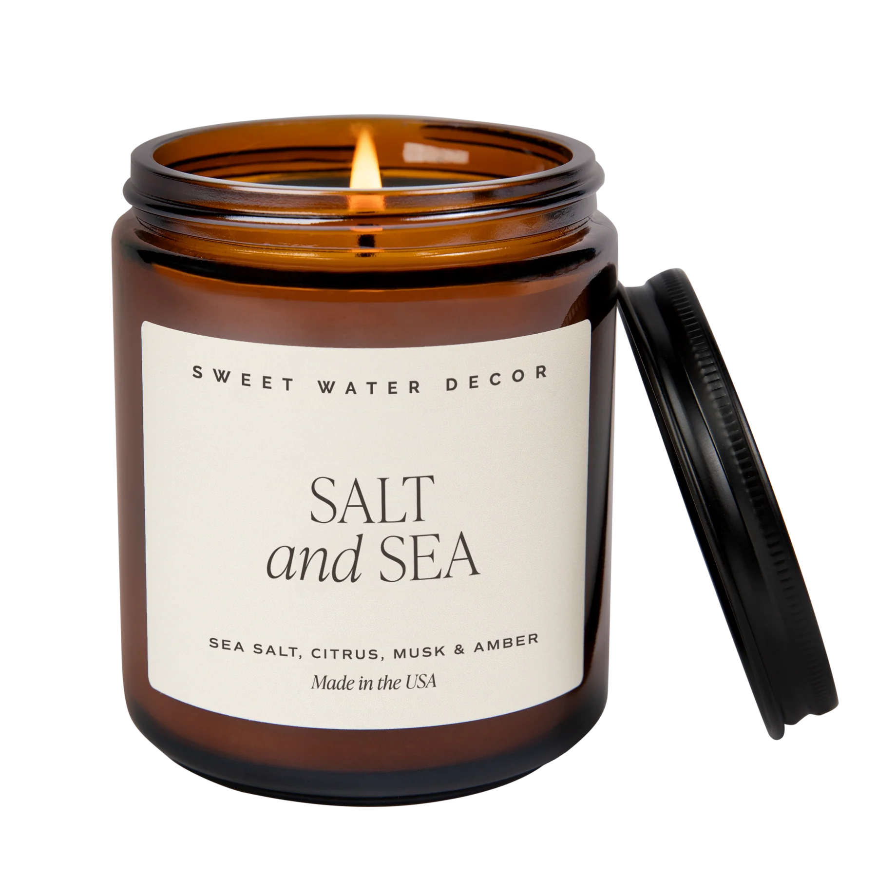 Sweet Water Decor Salt & Sea - 9 oz. / Amber Jar