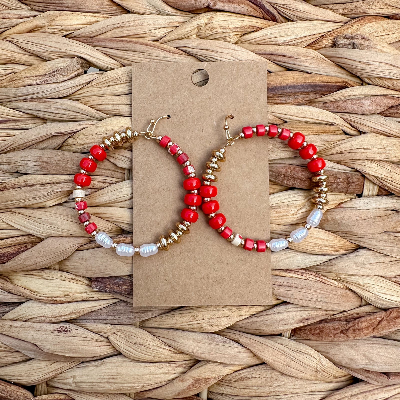 Sadie Earrings | Red