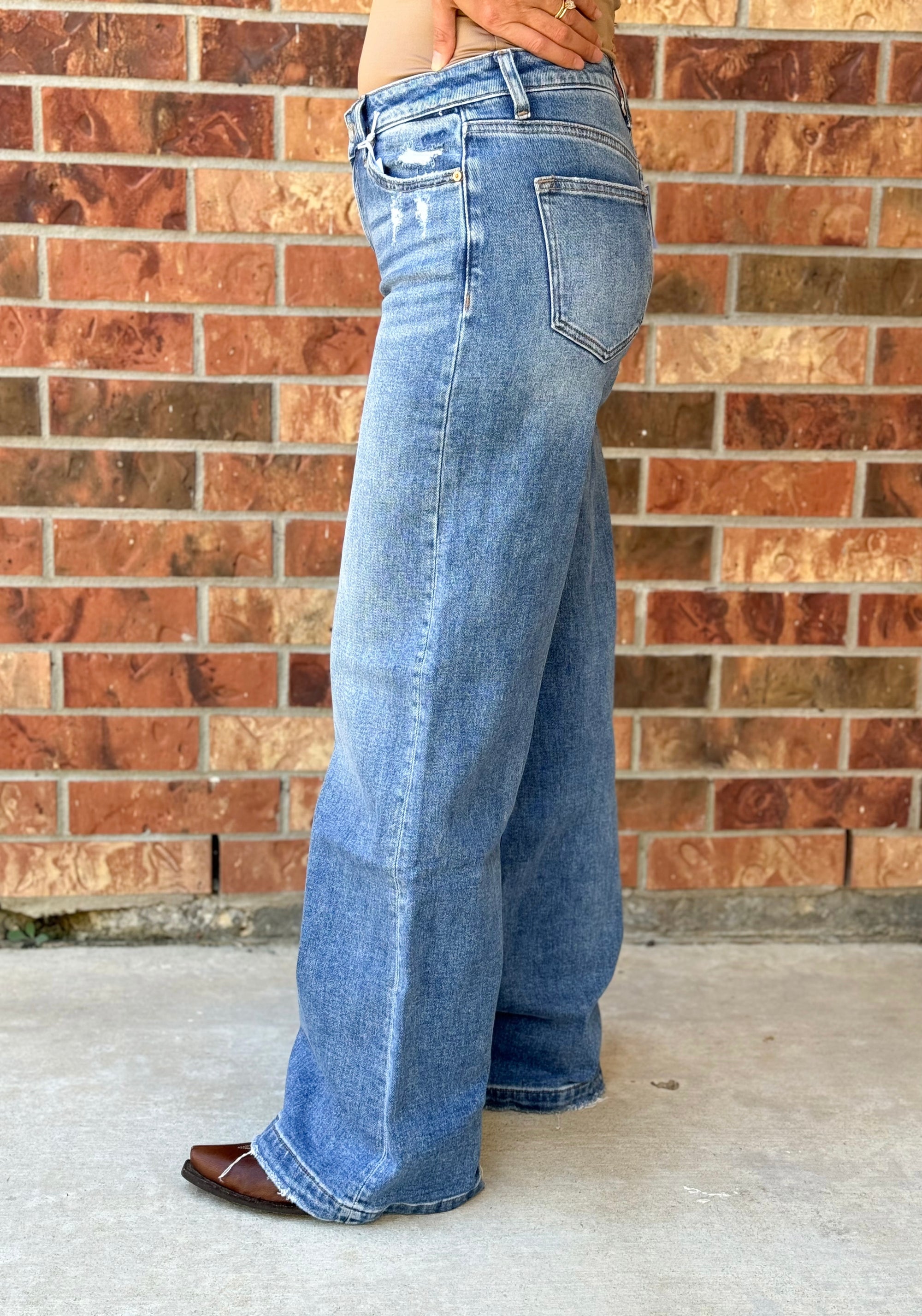 Bayeas High Rise Wide Leg Jeans