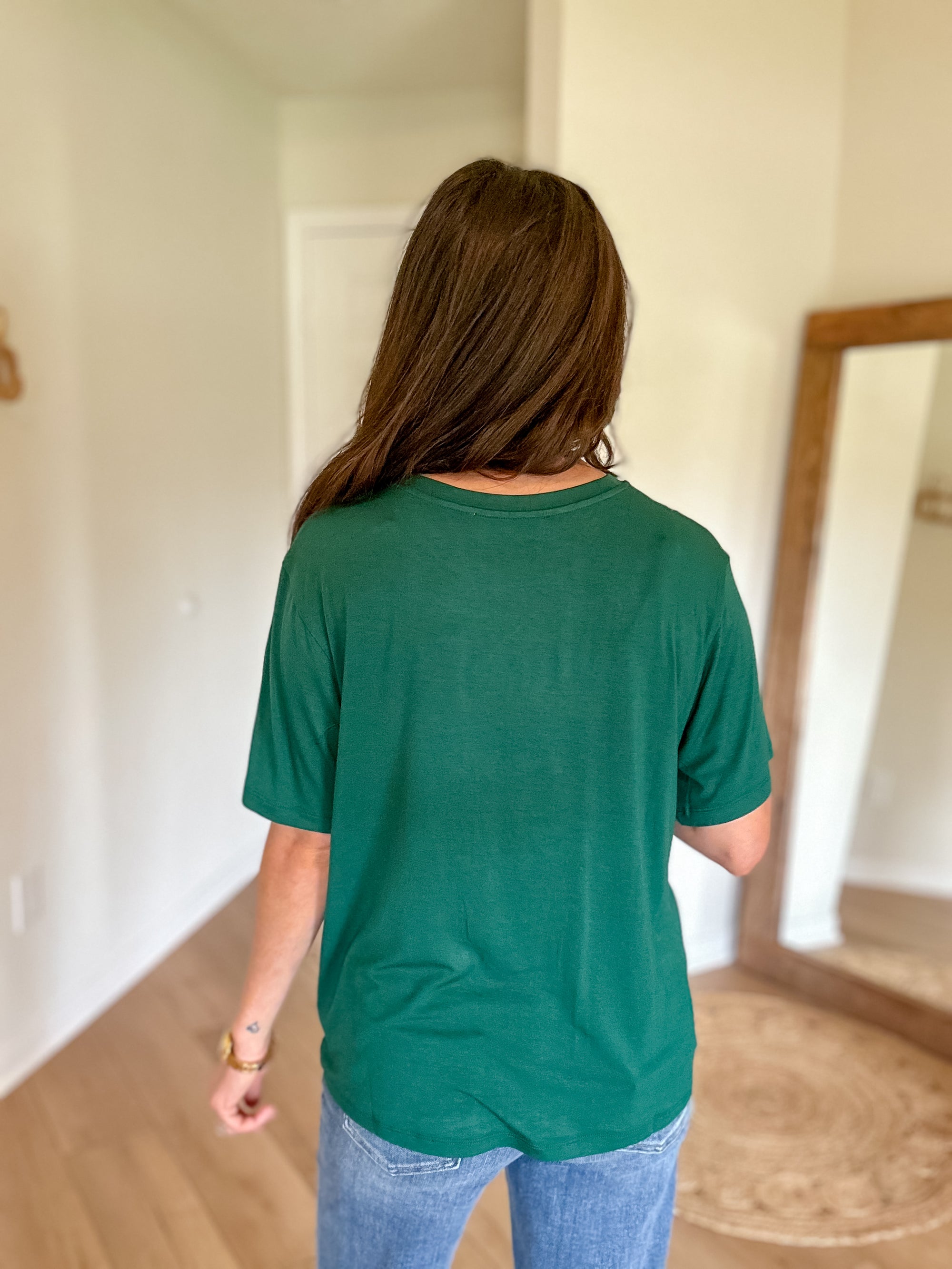 Marisa Pocket Tee | Dark Green