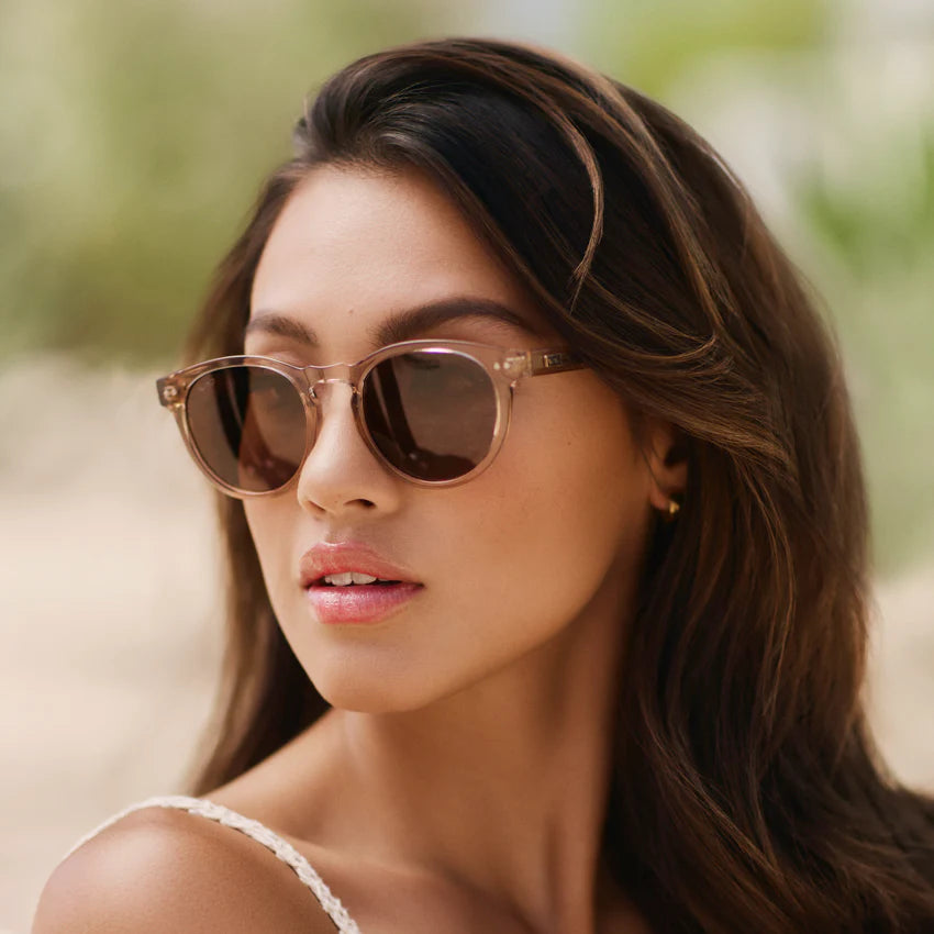 Wear Me Pro Tate Sunglasses | Crystal Brown Frame / Brown Lens