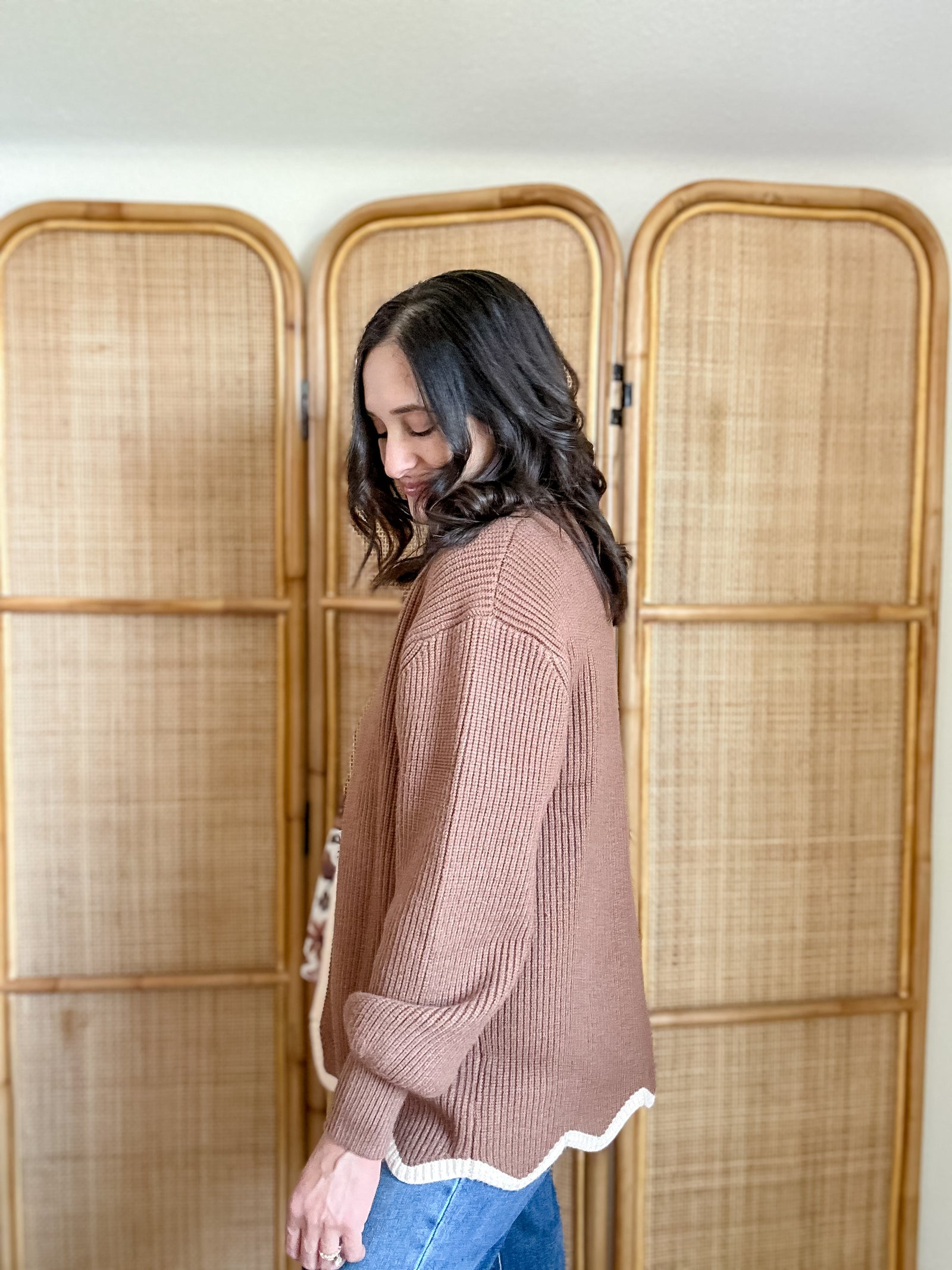 Fall Scalloped Cardigan