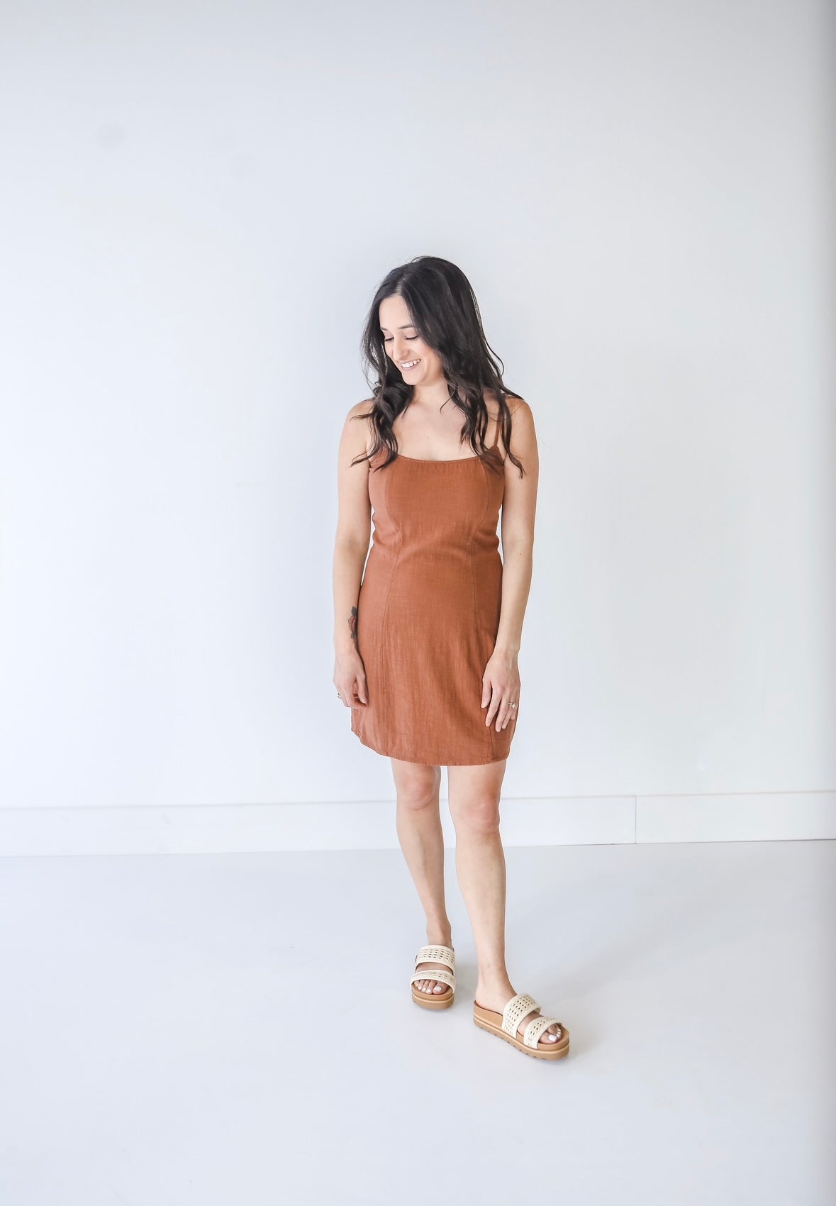 Billabong Stay Awhile Mini Dress | Toasted Coconut