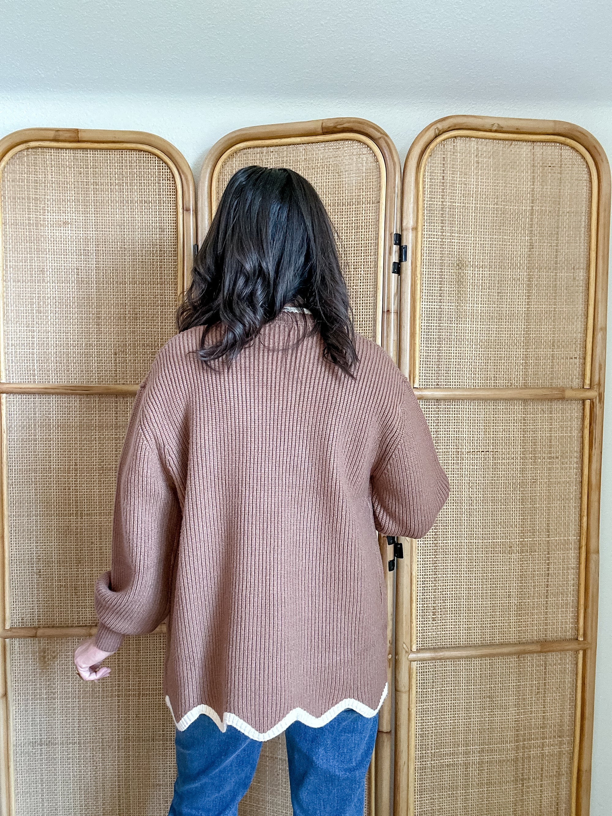 Fall Scalloped Cardigan