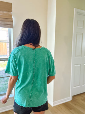 Keely Top | Sea Green