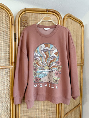 O'Neill Choice Oversized Fit Fleece Pullover | Burlwood