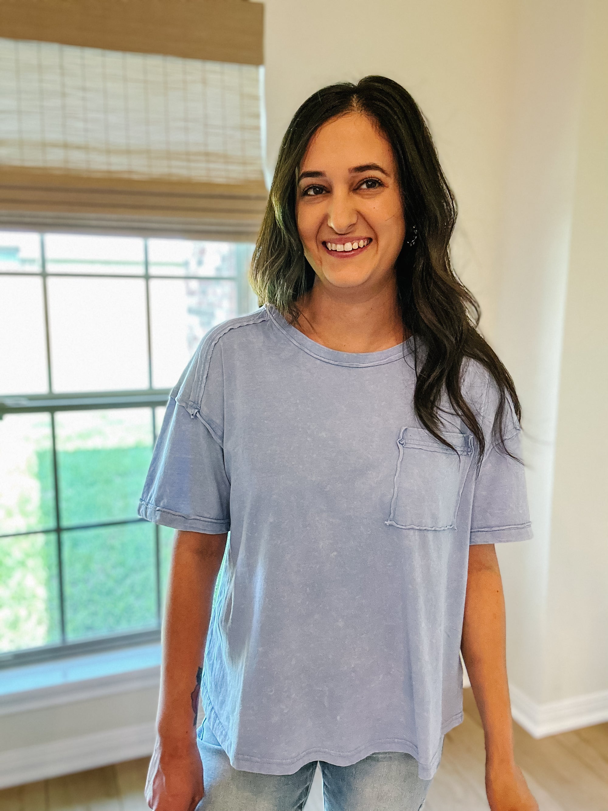 Keely Top | Blue
