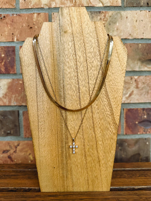 Faith Necklace | Gold