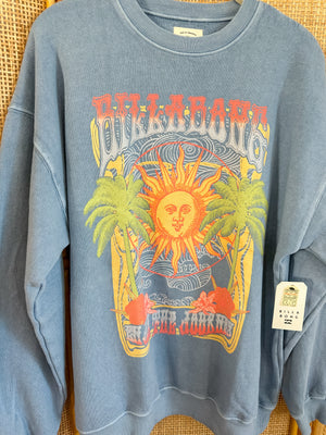 Billabong Ride In Oversized Sweatshirt | Blue Shadow