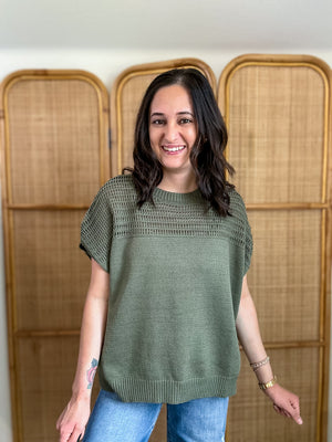 Sunny Fall Day Top | Olive