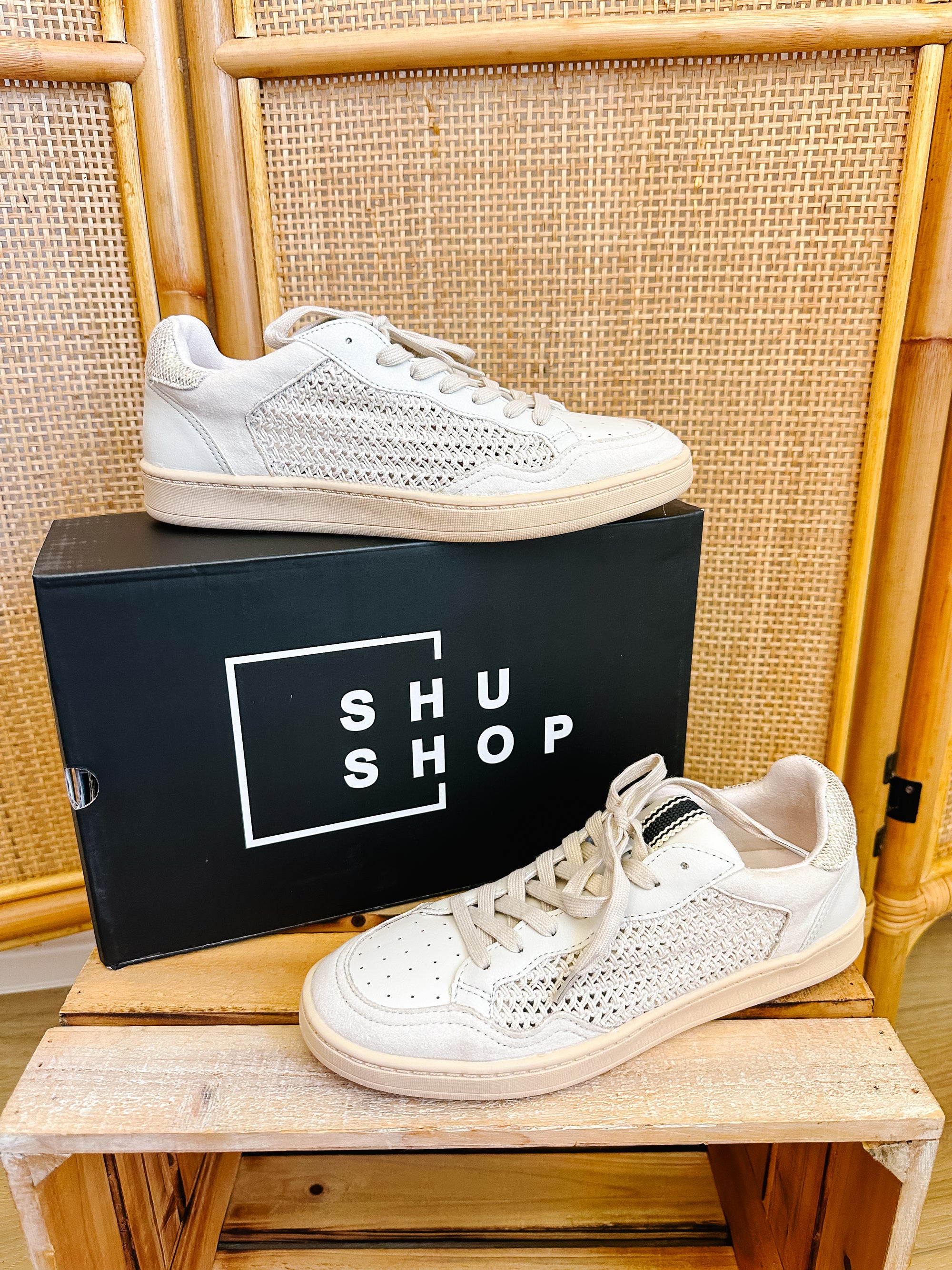 Shu Shop Roma Shoes | Bone Woven