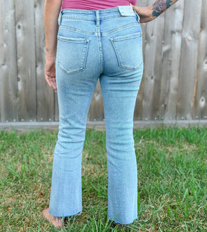 The Ververt Allison Mid Rise Kick Flare Jeans