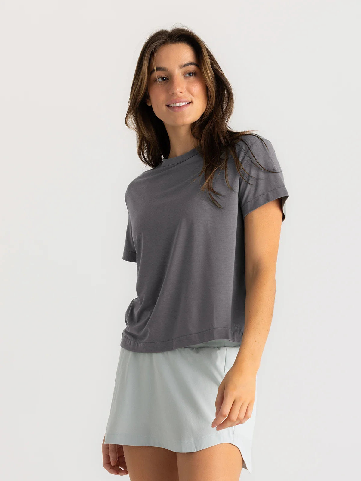 Free Fly Women's Elevate Lightweight Tee | Smoke
