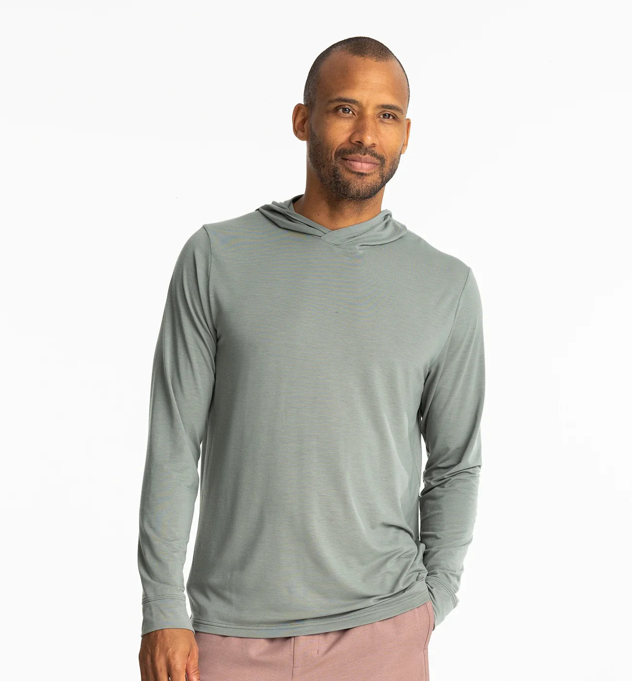 Free Fly Men's Elevate Lightweight Hoodie | Agave Green