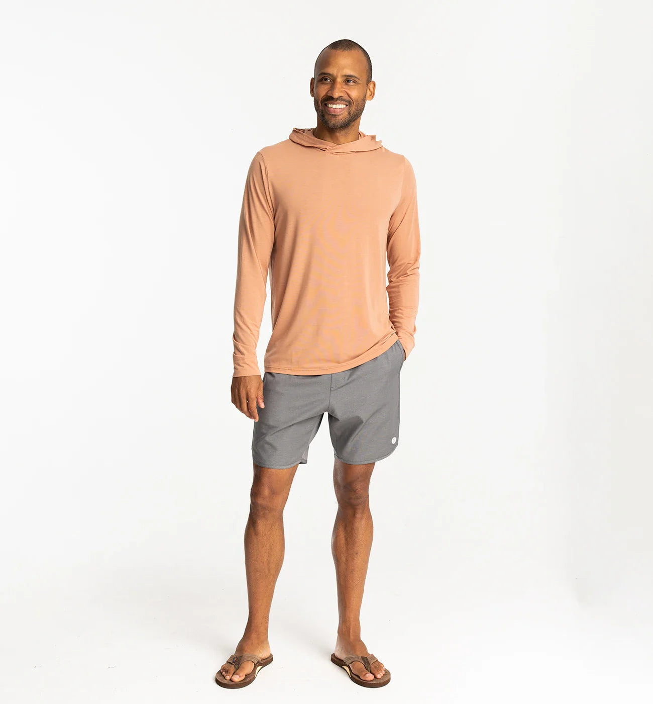 Free Fly Men's Elevate Lightweight Hoodie | Canyon Clay