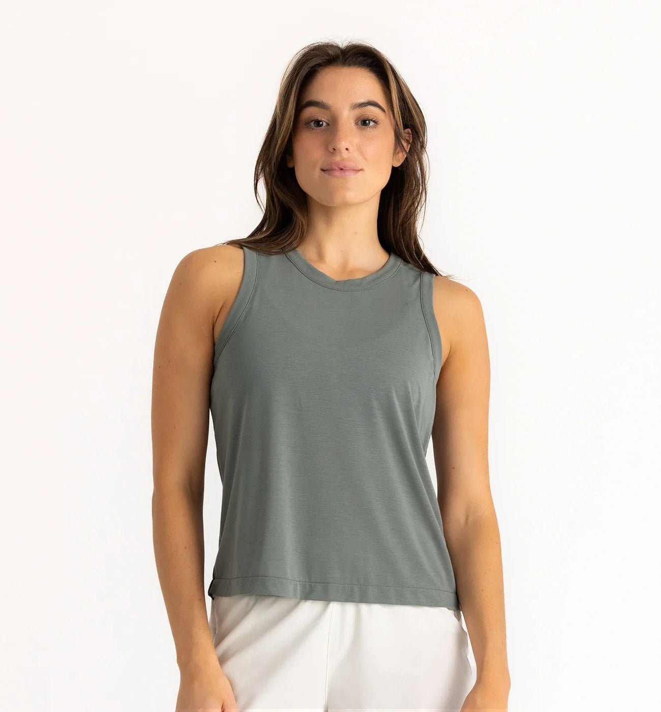 Free Fly Women's Elevate Lightweight Tank | Agave Green