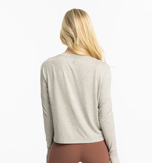 Free Fly Women's Elevate Long Sleeve | Heather Sandstone