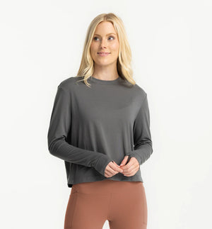 Free Fly Women's Elevate Long Sleeve | Smoke