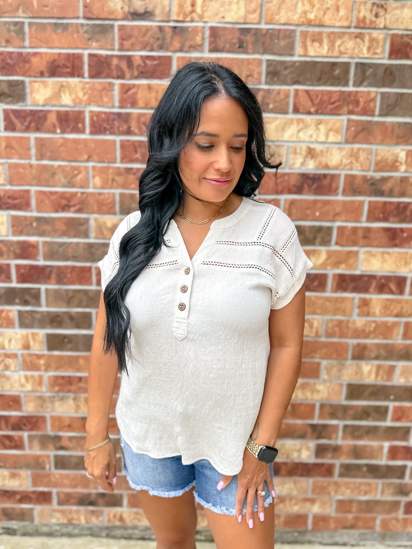 Rustic Top | Cream