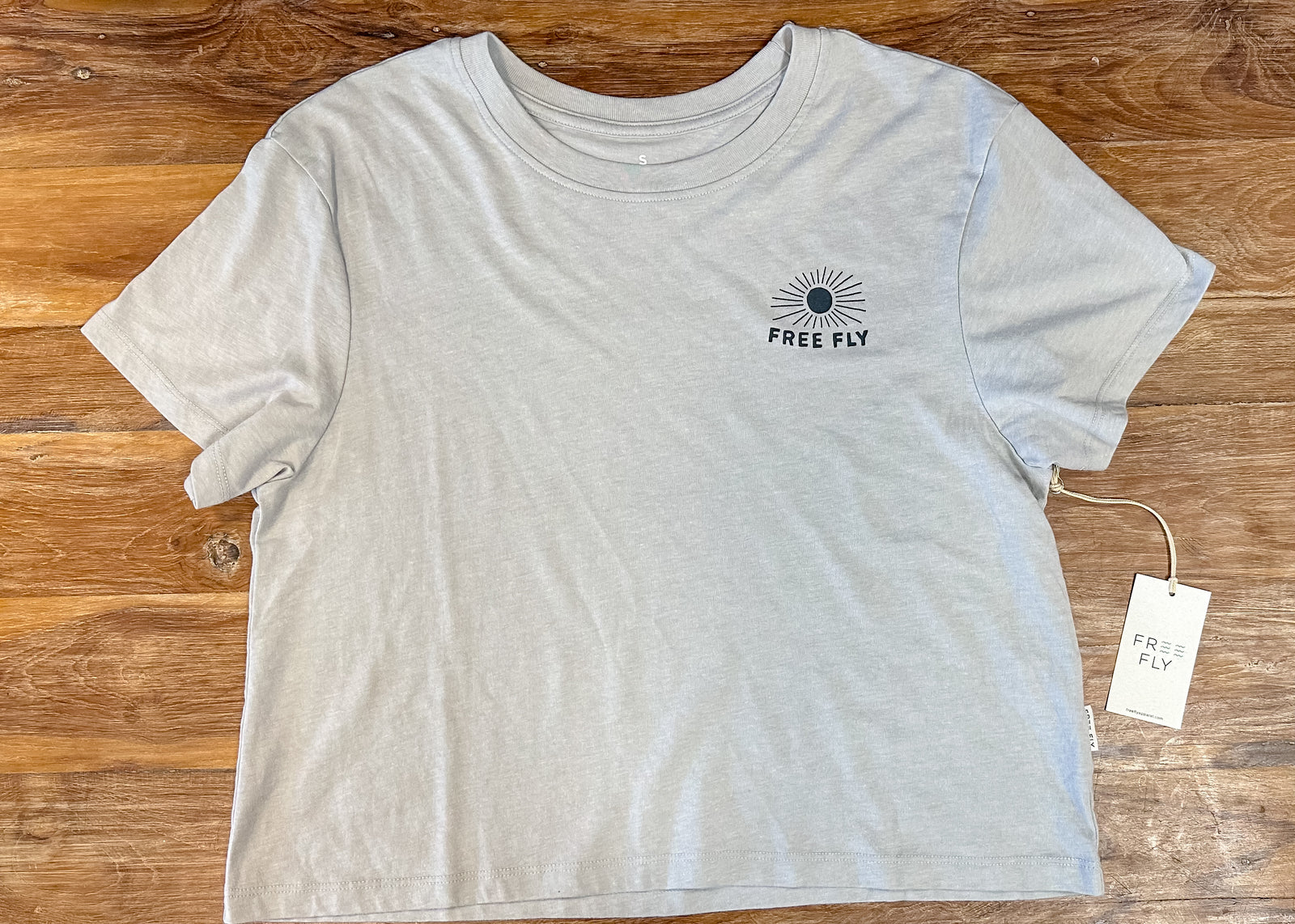 Free Fly Women's Slow & Steady Meadow Tee | Heather Aspen Grey