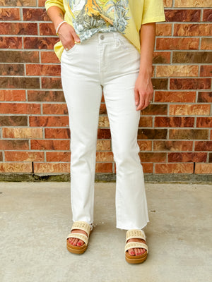 Vervet Bella High Rise Crop Flare Jeans