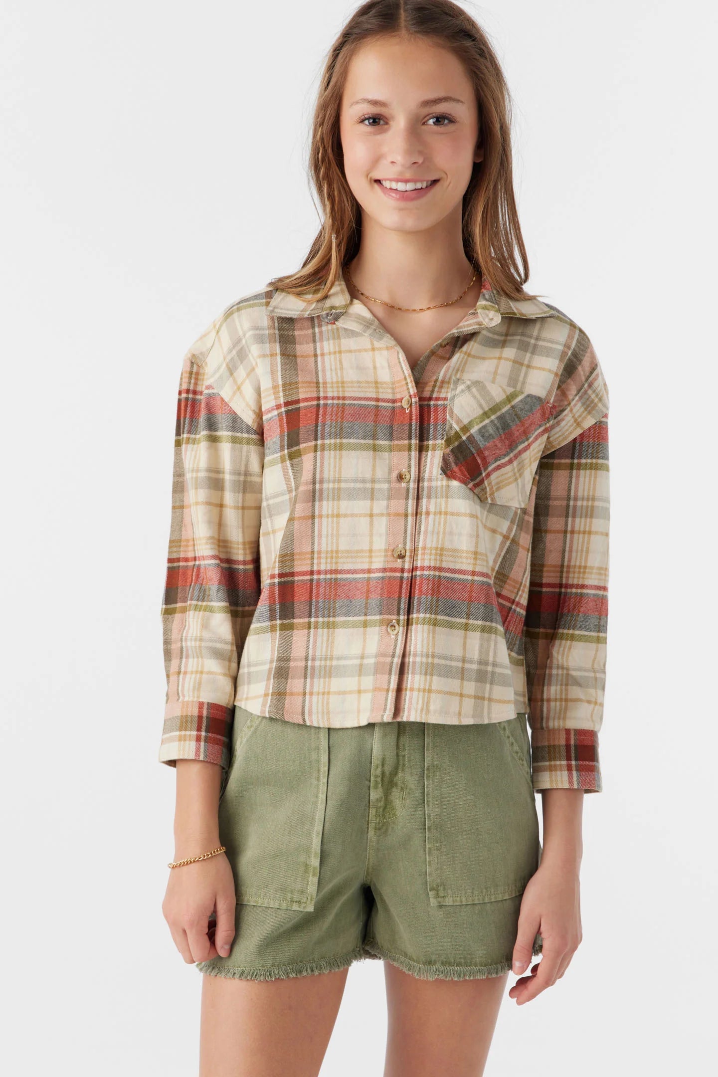 O'Neill Girl's Leslye Flannel Shirt